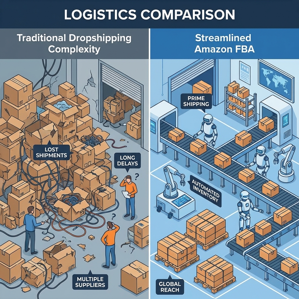 traditional dropshipping vs 2-step amazon fbm